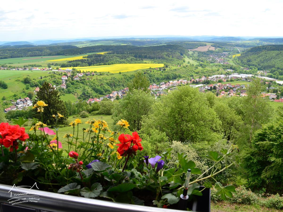 Die Triniushuette "Thueringens Schoenste Aussicht" Rauenstein Exteriör bild