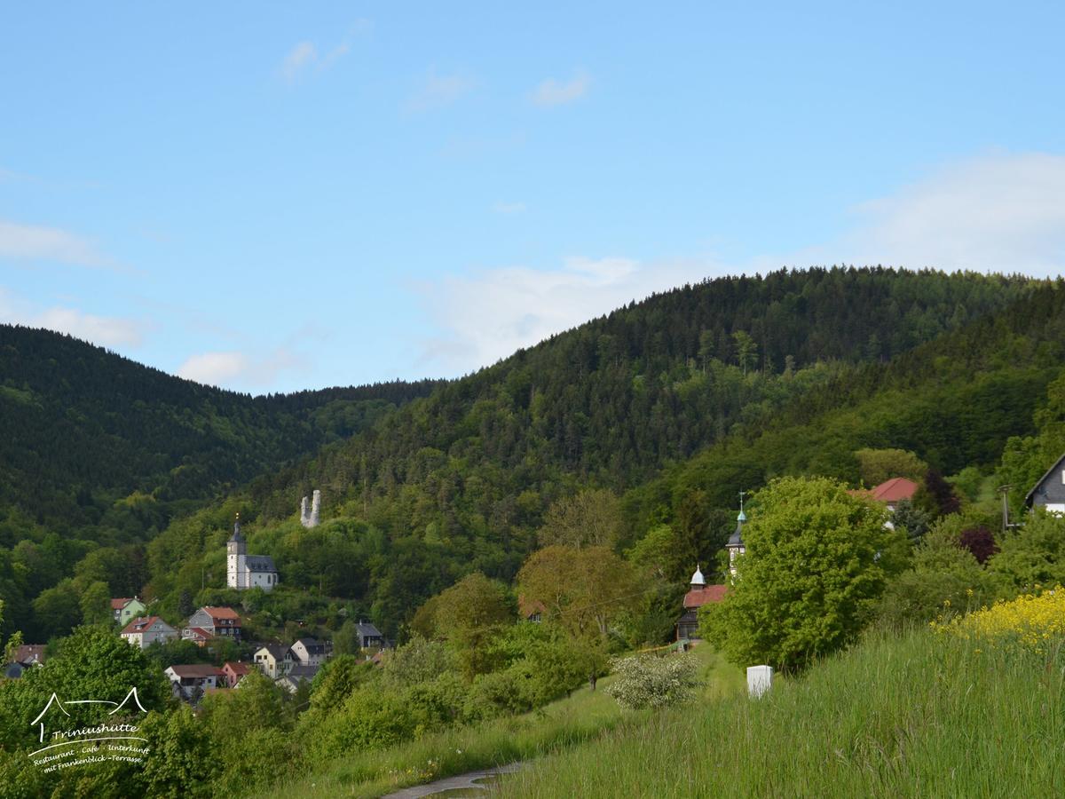 Die Triniushuette "Thueringens Schoenste Aussicht" Rauenstein Exteriör bild