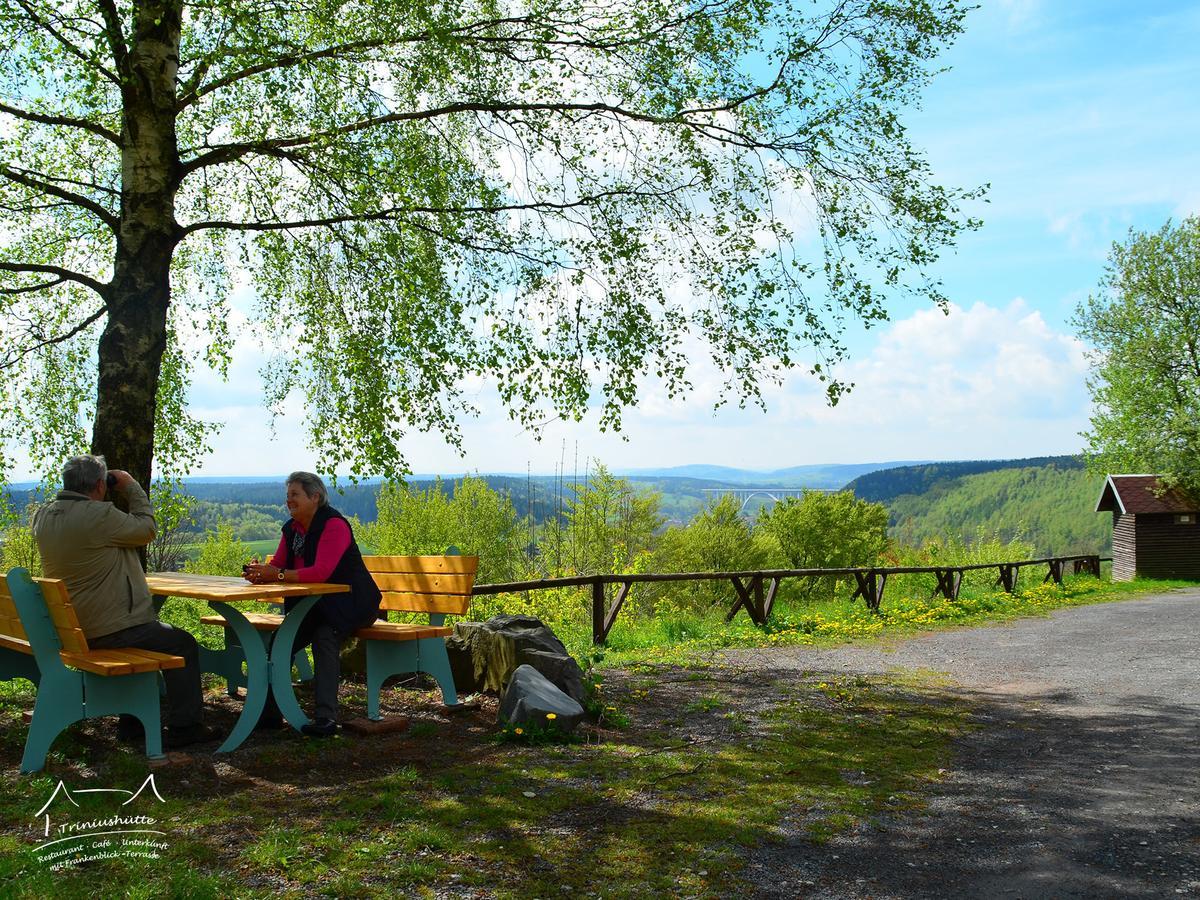Die Triniushuette "Thueringens Schoenste Aussicht" Rauenstein Exteriör bild