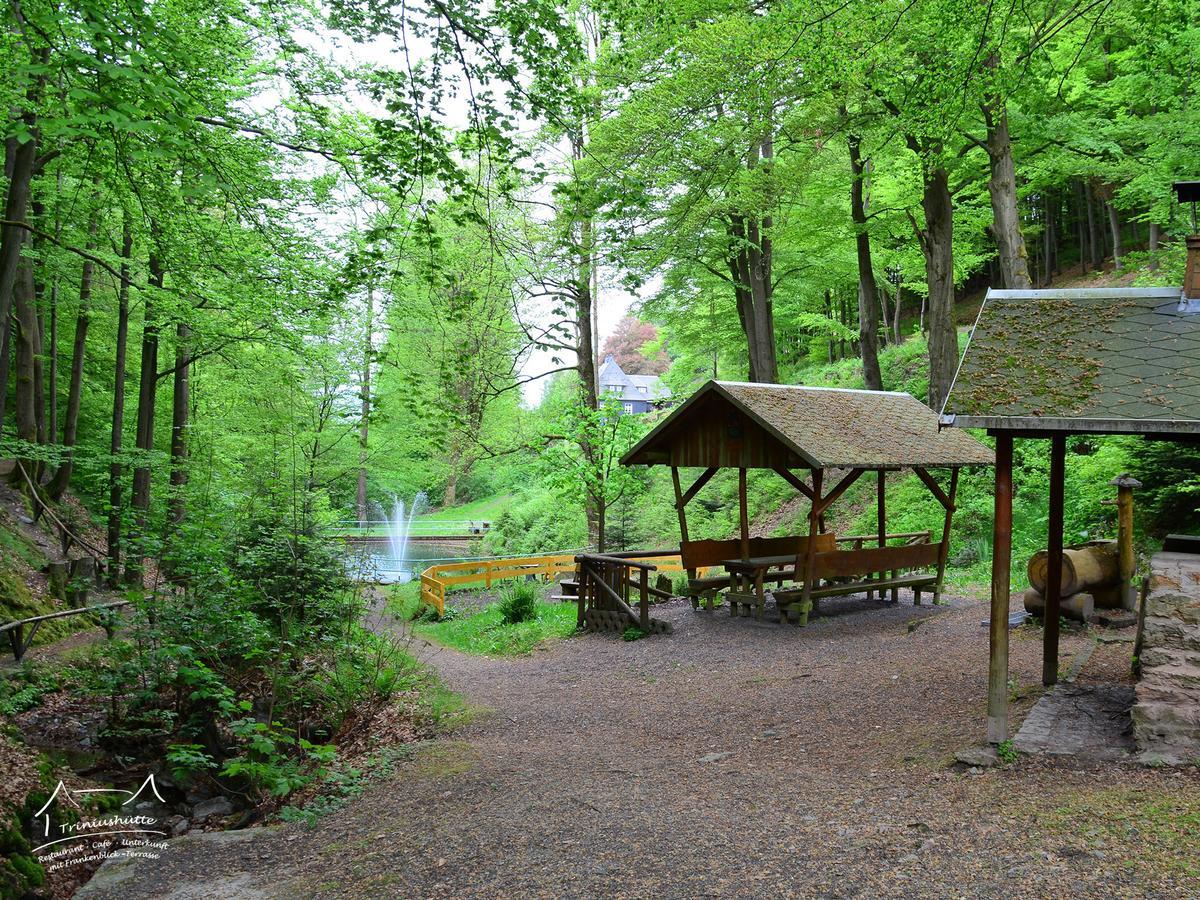 Die Triniushuette "Thueringens Schoenste Aussicht" Rauenstein Exteriör bild