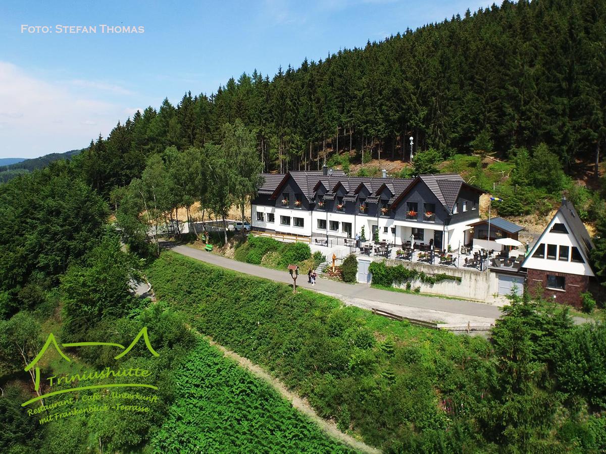 Die Triniushuette "Thueringens Schoenste Aussicht" Rauenstein Exteriör bild