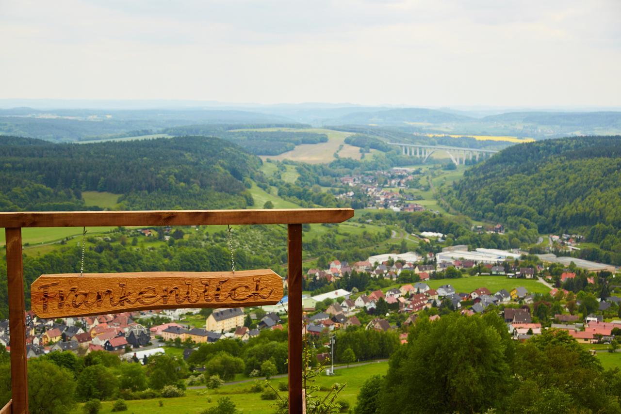Die Triniushuette "Thueringens Schoenste Aussicht" Rauenstein Exteriör bild